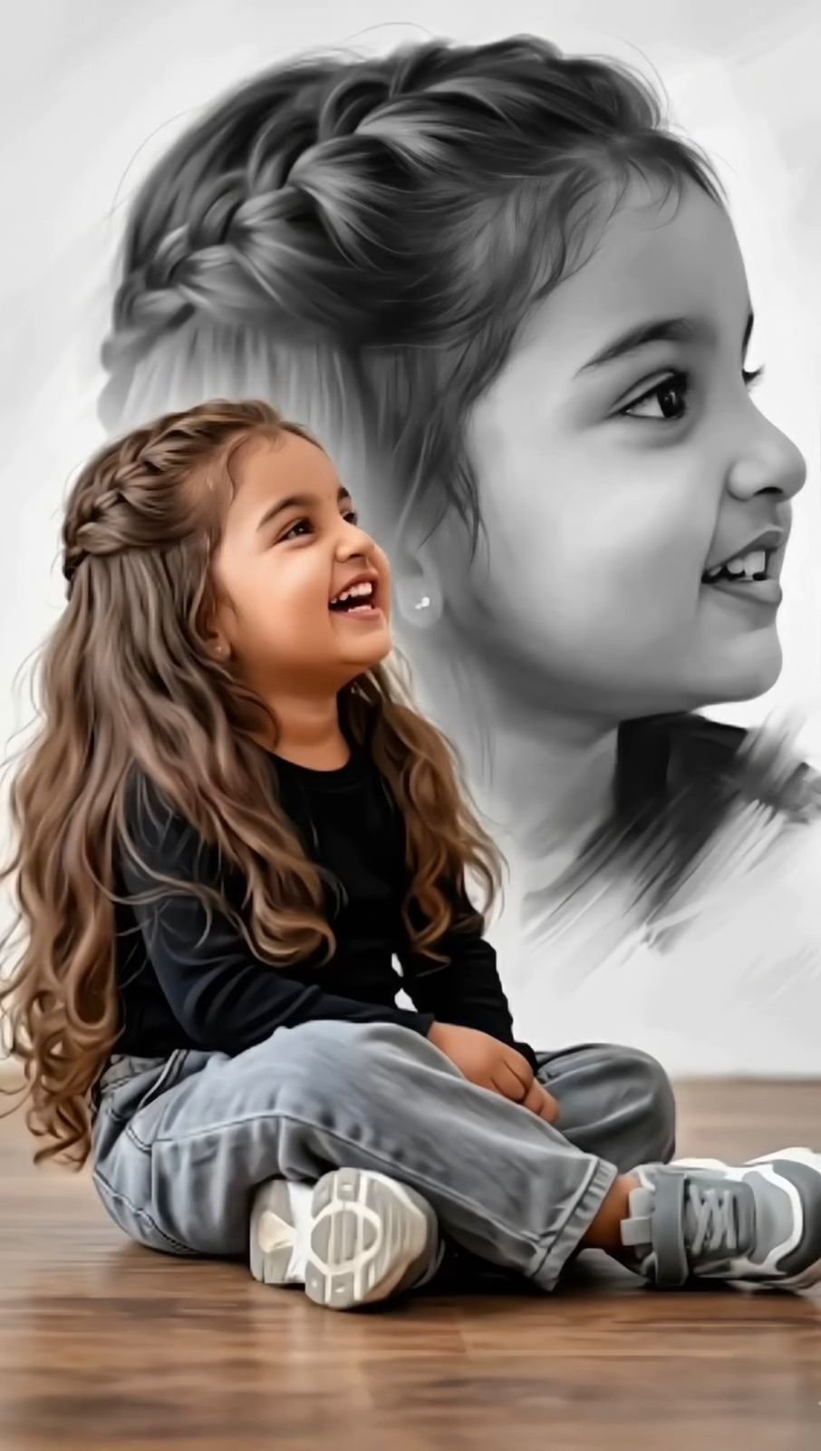 The Dual-Dimension HDR Portrait: Monochrome Overlay Composite