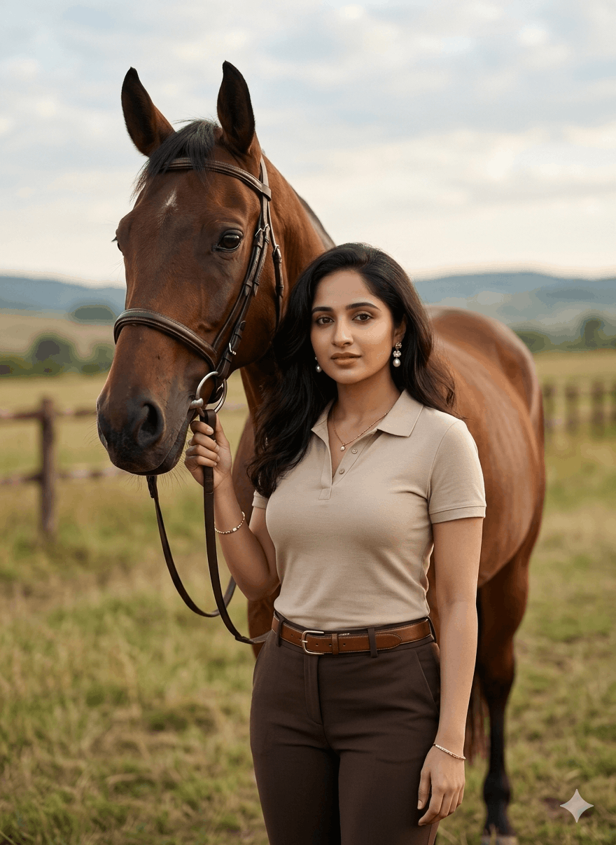 Luxury Countryside Portrait With Horse