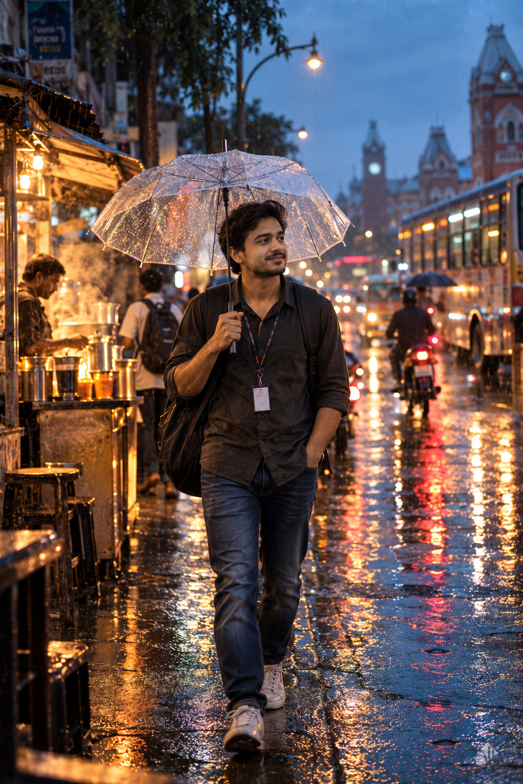 Rainy Chennai Dreams – Cinematic Tamil College Student